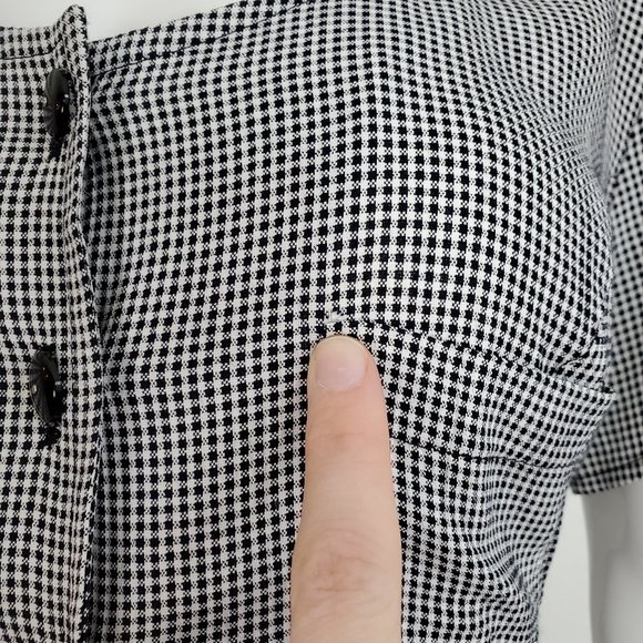 HELD Vintage 90's Black Gingham Maxi Dress - Picture 8 of 10